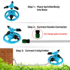 Sprinkler Hydrosia | 360° Rotation | Water-saving & Robust | For Garden & Lawn Care
