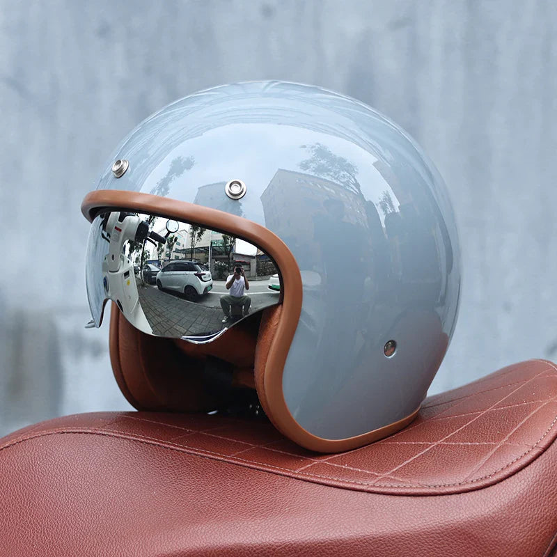 Retro Motorcycle Helmet 3/4 Open Face – Valor