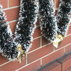 Christmas garland – Snow-flocked decor for indoor and outdoor decoration