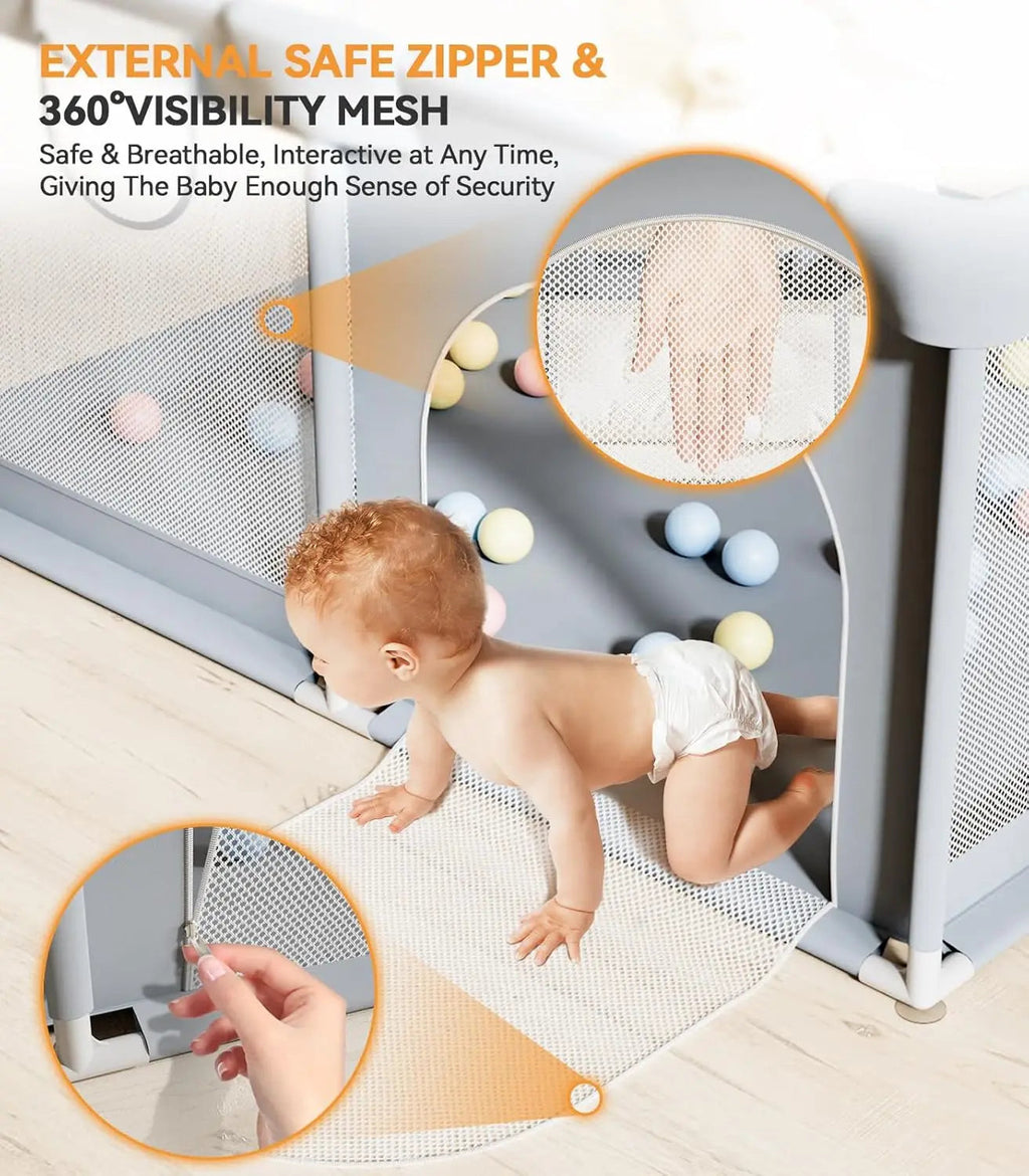 Large baby and toddler play tent – Safe foldable play opportunity for indoors and outdoors