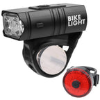 USB Rechargeable LED Bike Light Set – Waterproof Bike Headlight and Tail Light with Multiple Modes for Safety and Visibility