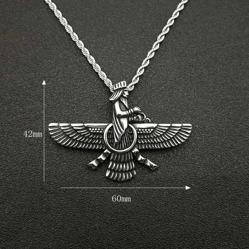 Zoroastrian Faravahar / Ahura Mazda Pendant Necklaces