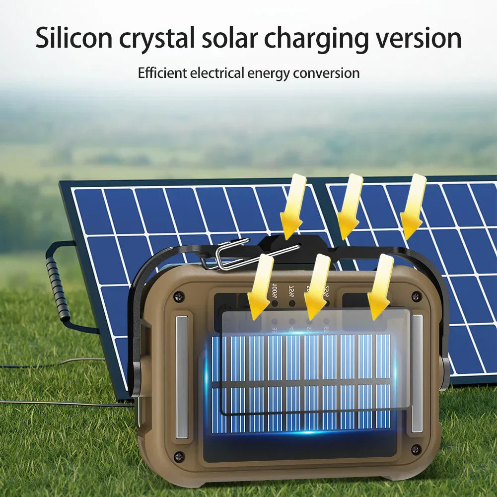LumoLite Pro | Solar-powered Work Light | 3 Lighting Modes | Compact & Flexible