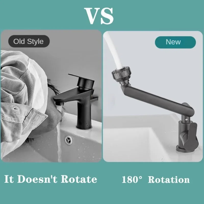 Spray water protected mechanical universal swivel arm faucet