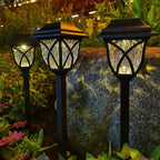 Solar Garden Lighting with Natural Charm – Elegant Lamps for Outdoor Use