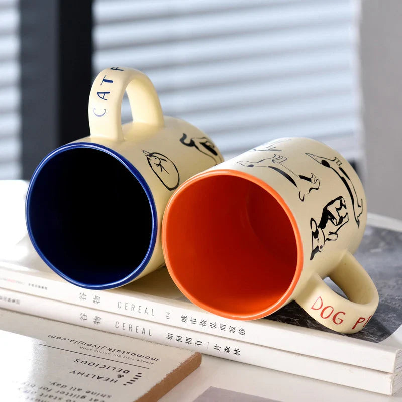 Are you a cat or a dog person coffee mug