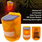 Solar-powered animal repeller with alarm – Effective protection against animals