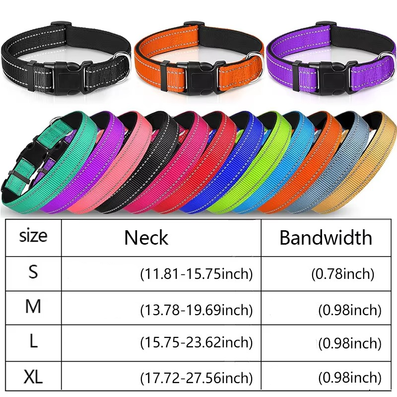 Reflective Comfort Collar for Dogs – Soft, Adjustable, and Breathable