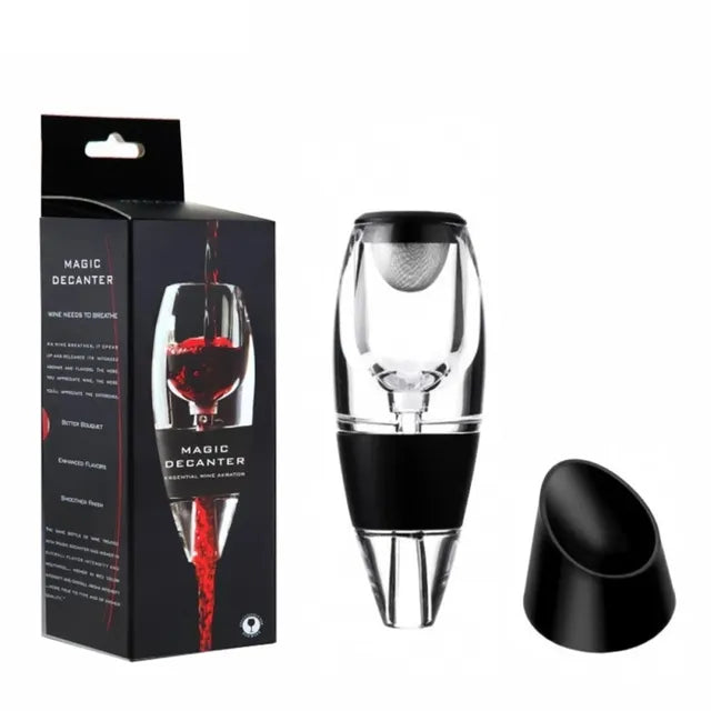 VinaLuxe Wine Aerator with Filter | Instant Full Aroma | Softer Tannins | Modern Design
