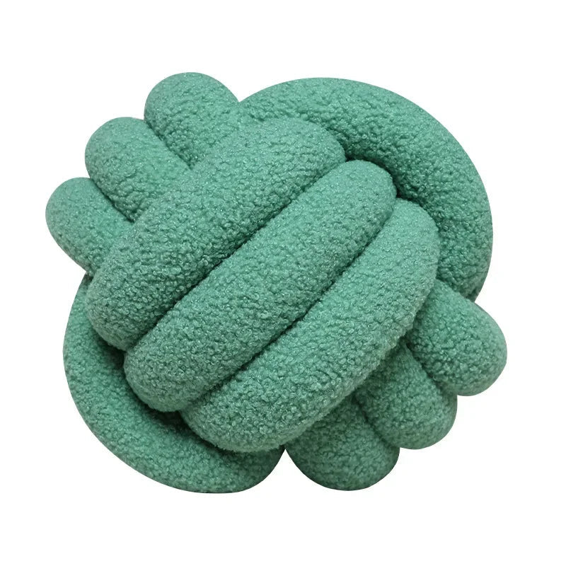 Boucle Rope Knot Ball Cushion