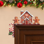 Christmas Wooden Decoration FrostiHome | Santa Claus & Snowman | Wooden Door Sign & Corner Decoration | Christmas & New Year 2026