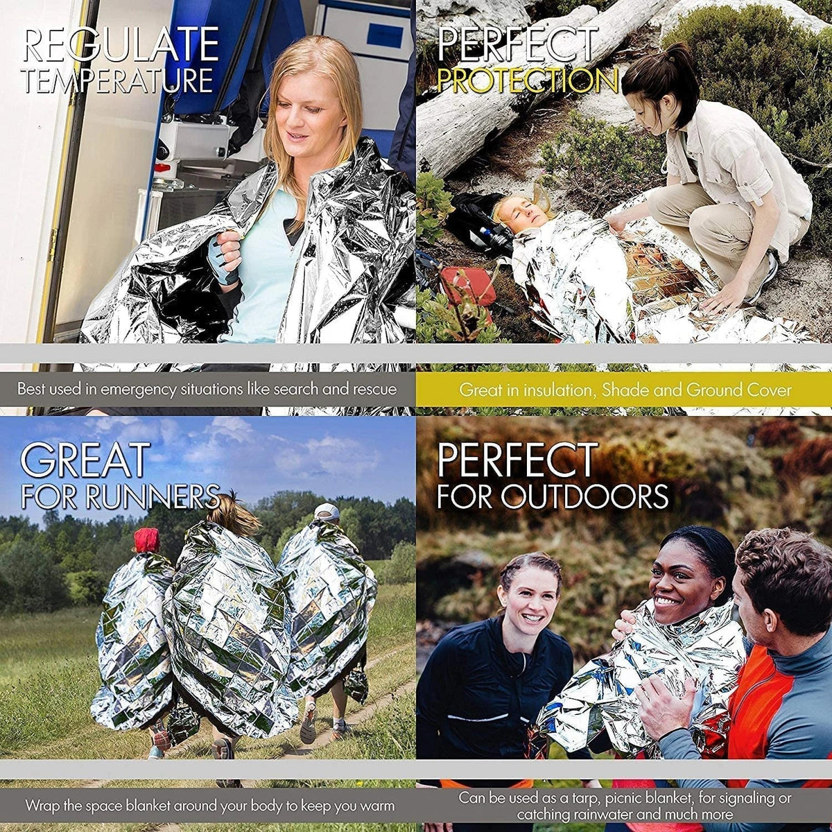 Insulating Emergency Blanket Set – Protection against Cold