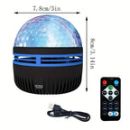 360-Degree Rotating USB Galaxy Projector with Music Sync