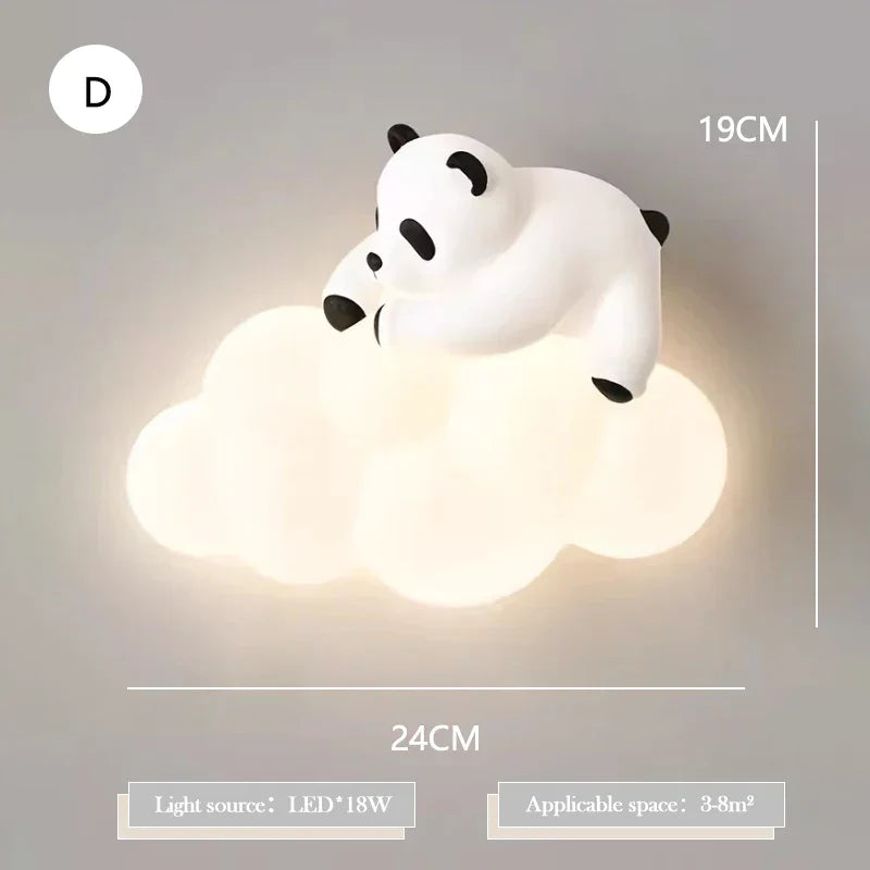 PandaGlow Lamp - Cute LED Wall Light for Children