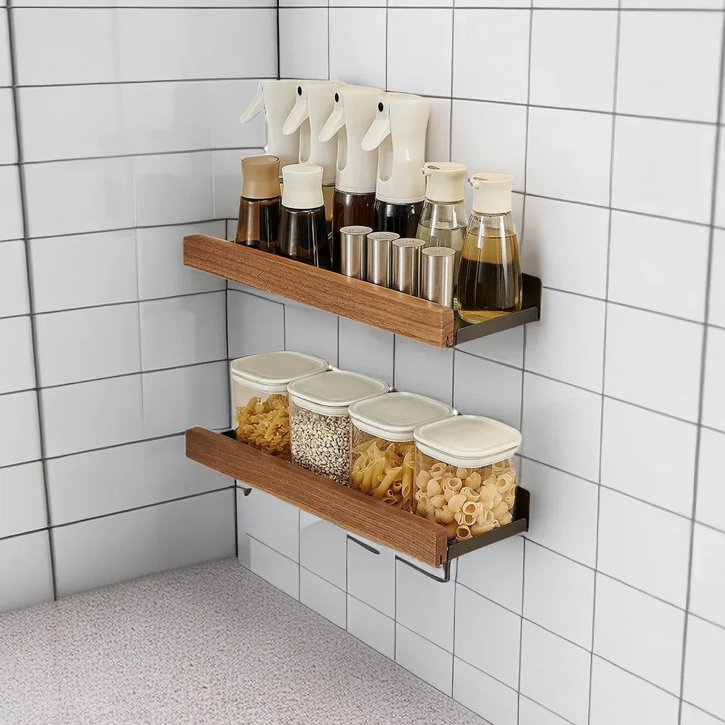 CulinaWood Kitchen Wall Shelf