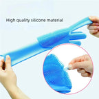 FELISPA SoftTouch Silicone Bath Glove for Cats | Soft Coat Care & Massage | Shampoo Brush for Pets | 35×16 cm