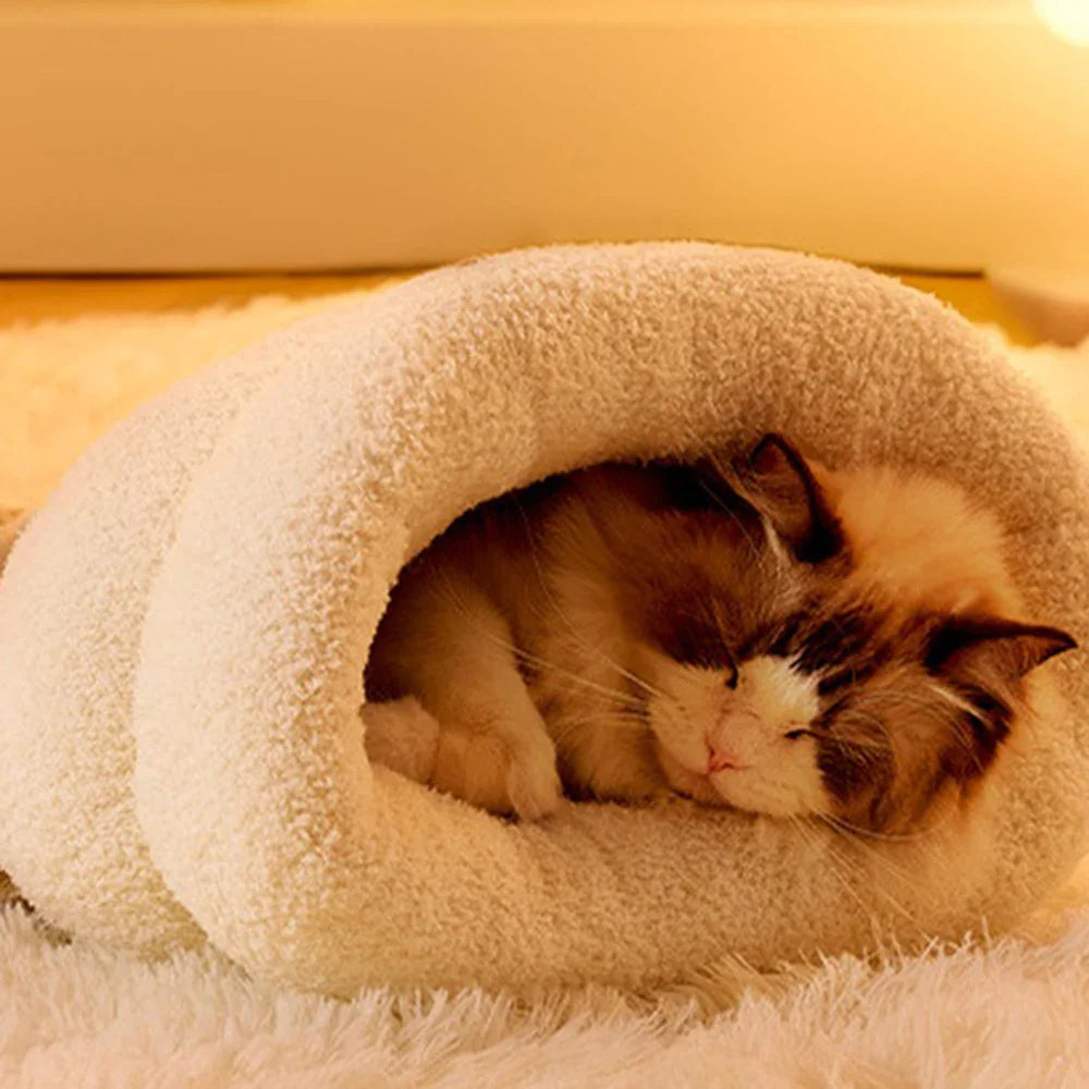 3-Layer Pet Sleeping Bag for Cats & Small Dogs