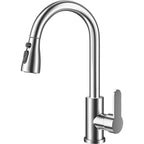 Kitchen faucet with pull-out spout – Brushed Nickel