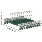 Closyra Stainless Steel Hanger with Clips | Adjustable & Non-Slip | For Skirts, Pants & Underwear | Space-Saving & Seamless