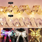 Lumibelle | Christmas ribbon with light chain | LED ribbon light | For tree, window & table decoration | Warm white | Christmas & New Year 2026
