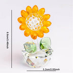 Crystal Glass Sunflower
