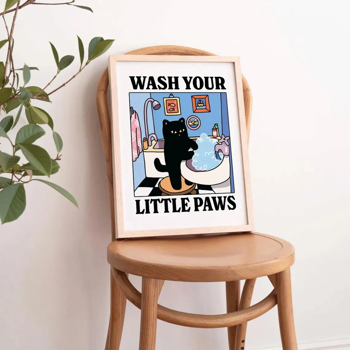 Wash Your Little Paws Wall Art