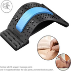 Adjustable Magnetic Therapy Back Stretcher for Pain Relief & Posture Correction