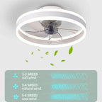 Aura Silent LED Ceiling Fan Lamp