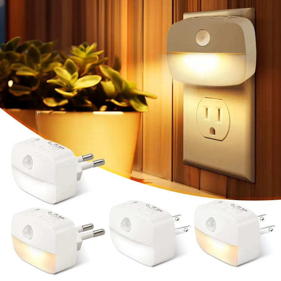 LumoSense LED Night Light | With Motion & Light Sensor | Dimmable & Energy Efficient | Warm White & Cool White