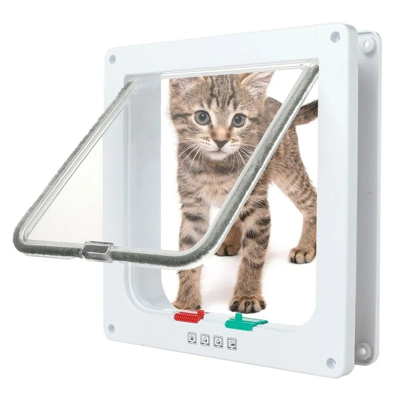4 Way Pet Door for Cats and Dogs