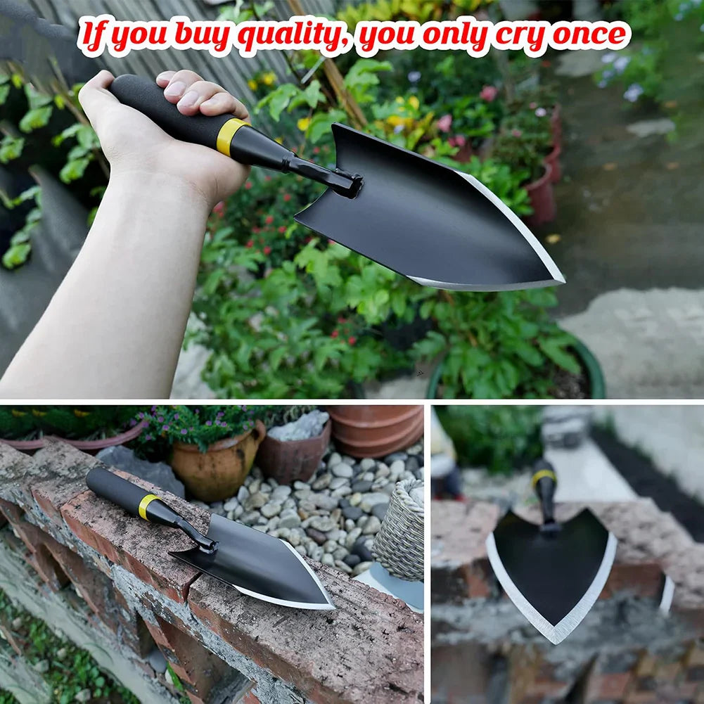 TerraGrip Garden Spade | Extra Robust & Ergonomic | Seamlessly Welded | For Hard Soils & Roots