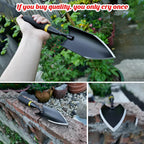 TerraGrip Garden Spade | Extra Robust & Ergonomic | Seamlessly Welded | For Hard Soils & Roots