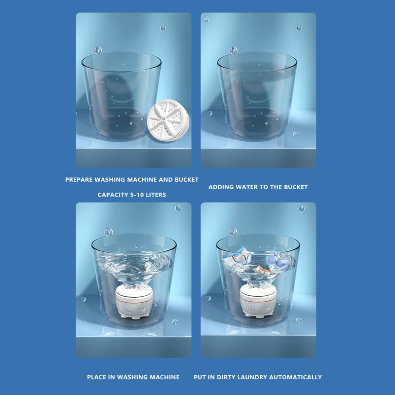 Mini Portable Ultrasonic Dish Washer
