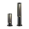 Outdoor LED Bollard Light - Sleek Black Garden Pathway and Lawn Illuminator