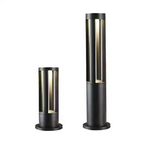 Outdoor LED Bollard Light - Sleek Black Garden Pathway and Lawn Illuminator