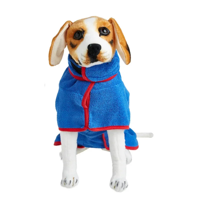Pet bathrobe, highly absorbent and quick-drying
