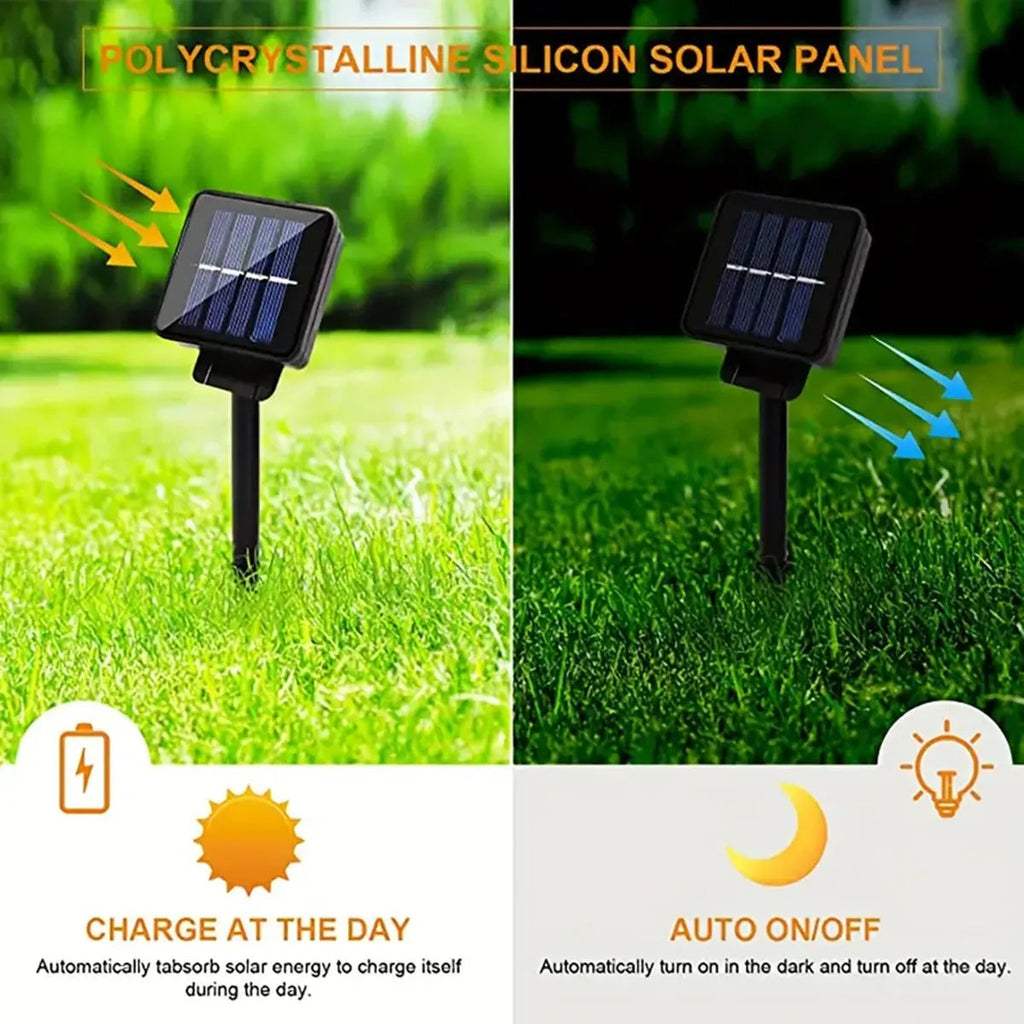Solar String Lights Lumila | 5 m with 20 Dragonfly LEDs | 8 Modes | Waterproof & Suitable for Outdoor