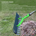 RasenPro Rake Head | Lawn Scarifier Stainless Steel | Curved Tines | For Moss, Leaves & Soil Care