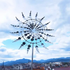 Enchanting Solar-Powered 3D Kinetic Wind Sculpture for Gardens