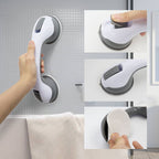Safety handle with non-slip support and vacuum suction cup - Perfect for bathrooms and showers - Provides stability and support