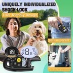 Dog Training Collar with Remote – Shock Lock, Sound & Vibration Modes, Waterproof, 1600ft Range
