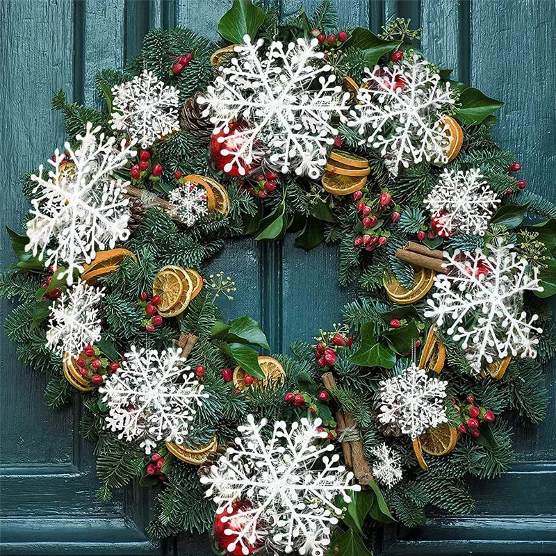 GlimmerGarlands | Glitter Snowflake Decorations