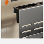 ChefSpace Wall-mounted Knife Holder with Cutting Board Storage – Stainless Steel