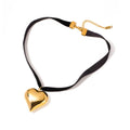 Chunky Heart Strap Necklace