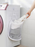 HangFold Laundry Basket | Wall-mounted & Foldable | Breathable & Portable | 30×18×40 cm