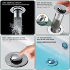 Pop-up Anti Clogging Drain Sink Strainer Filter