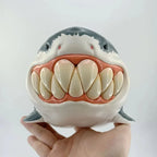 Scary Shark Bee Resin Decor