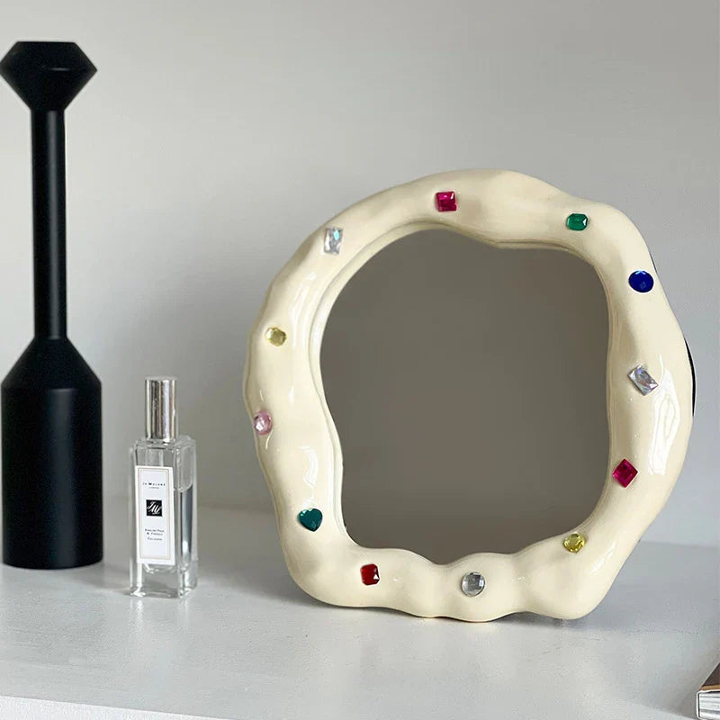 Rainbow Stone Mirror