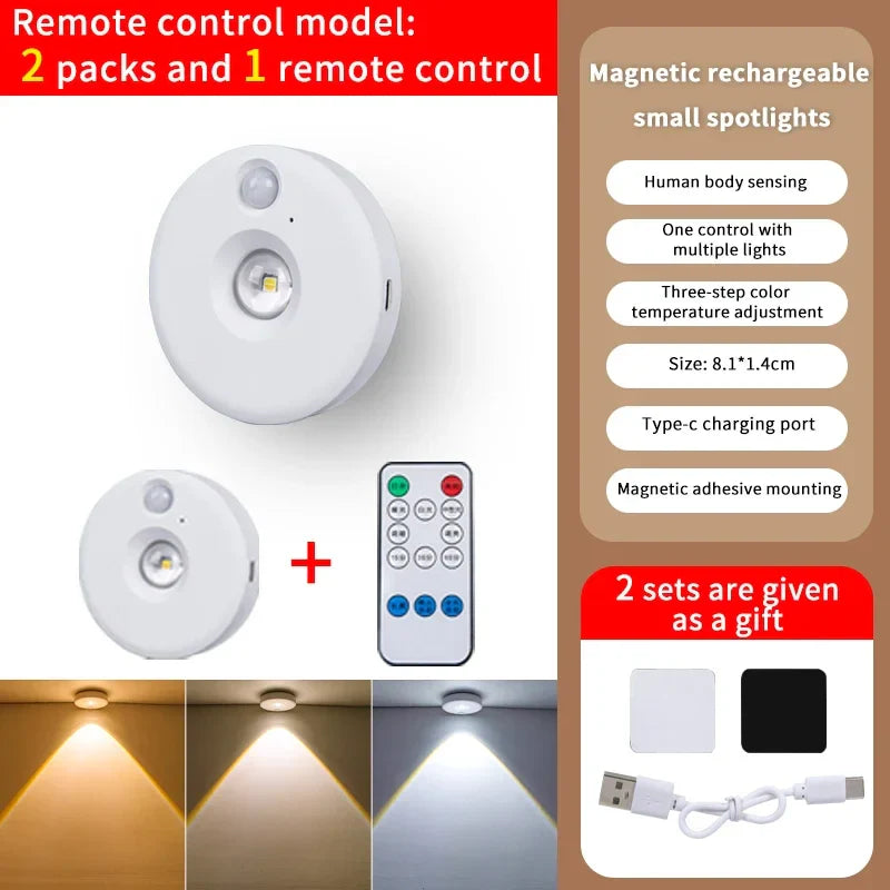 LumoLine | PIR Motion Detector LED Light | Dimmable & Rechargeable | Wireless