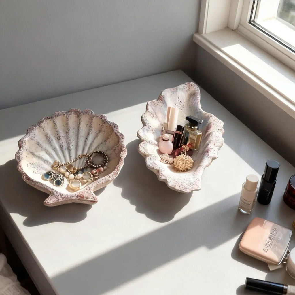 Sea Shell Ceramic Jewelry Tray